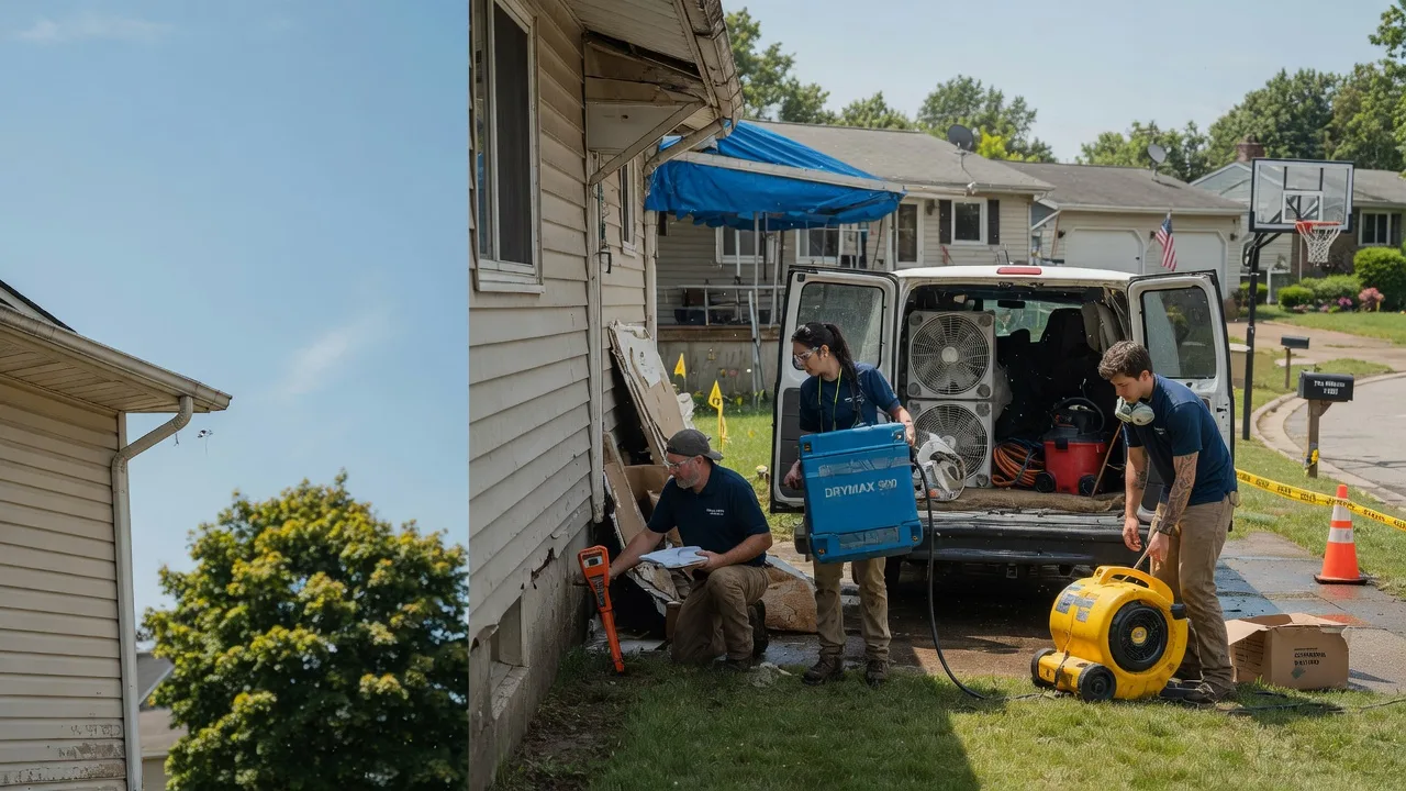 Ceiling Leak Cleanup in Custar, OH near me
